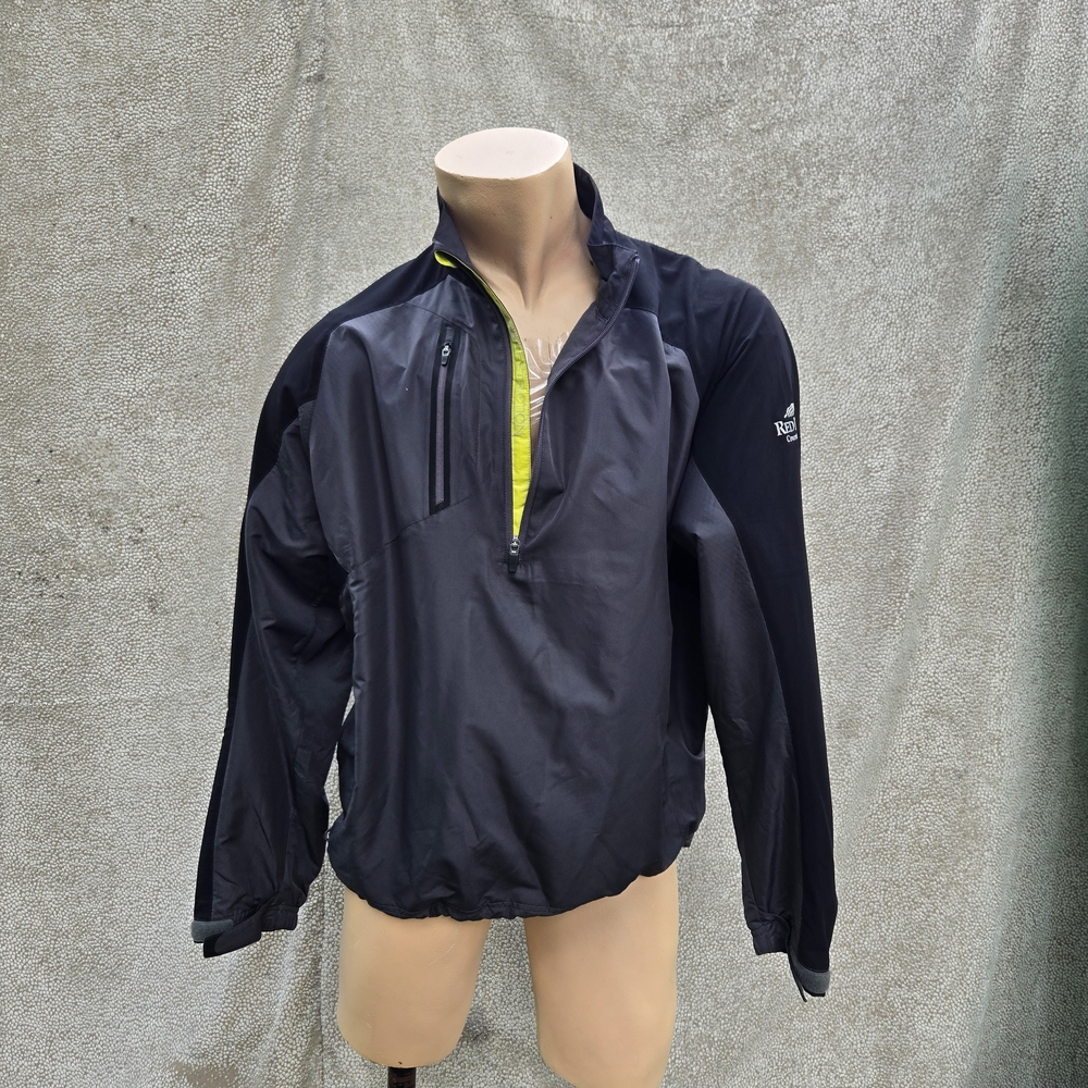 ZERO RESTRICTIONSMen's Black and Gray Windbreaker Jacket